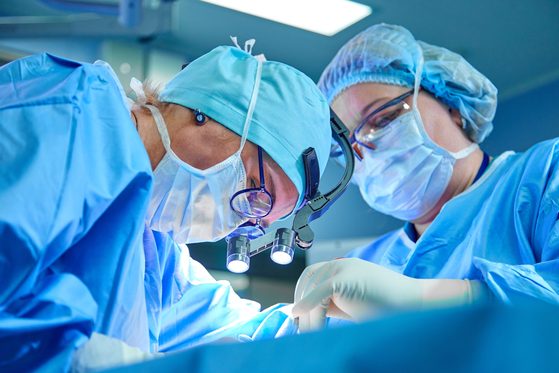 Surgeons Operating on a Patient at the Surgery Room