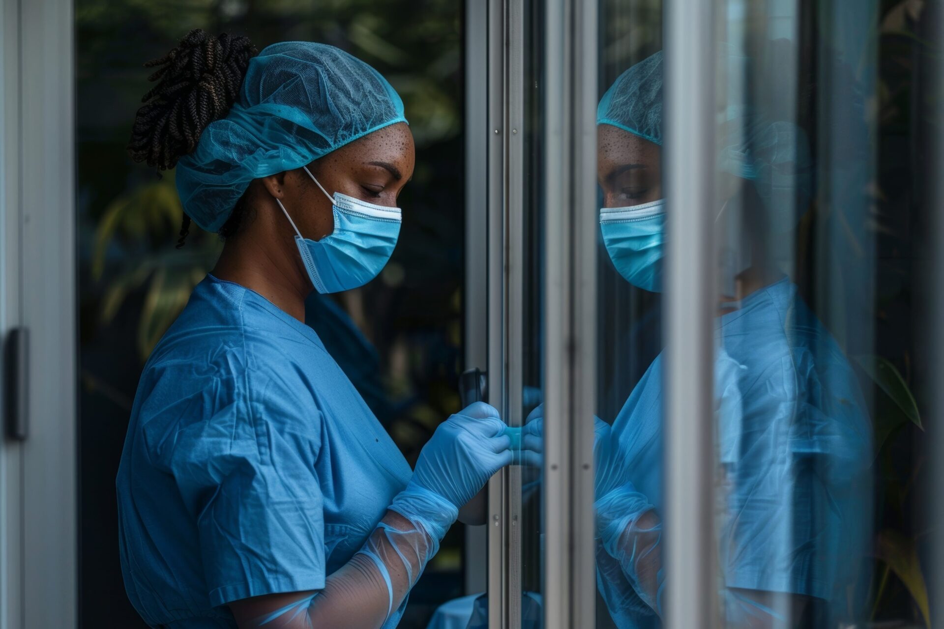 Surgical Malpractice Attorneys - Female Nurse closing a door - The Pagan Law Firm