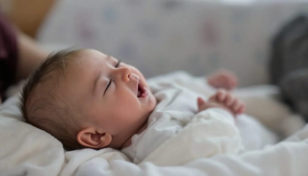 An illustration representing infant seizures and brain injuries.